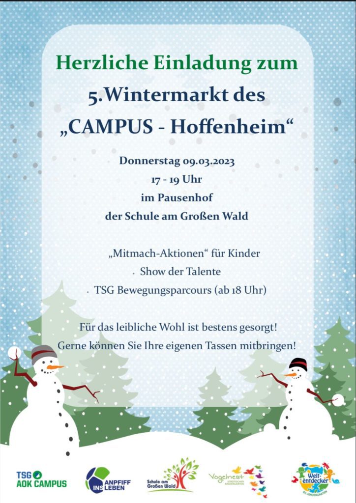 Wintermarkt Plakat